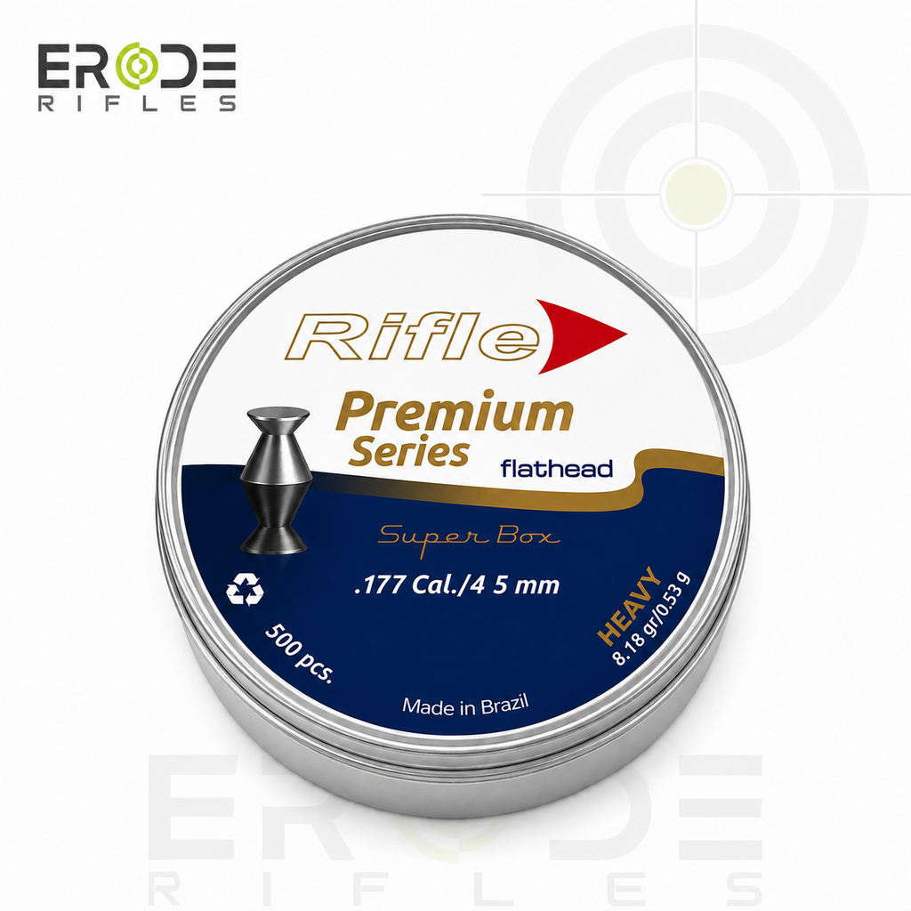 Rifle Premium Series Flathead Heavy 8.18 Grain Air Pellets