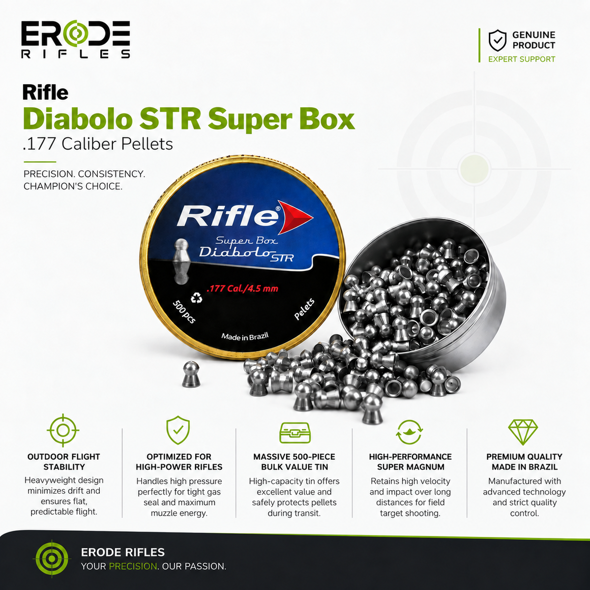 Rifle Diabolo STR Air Gun Pellets