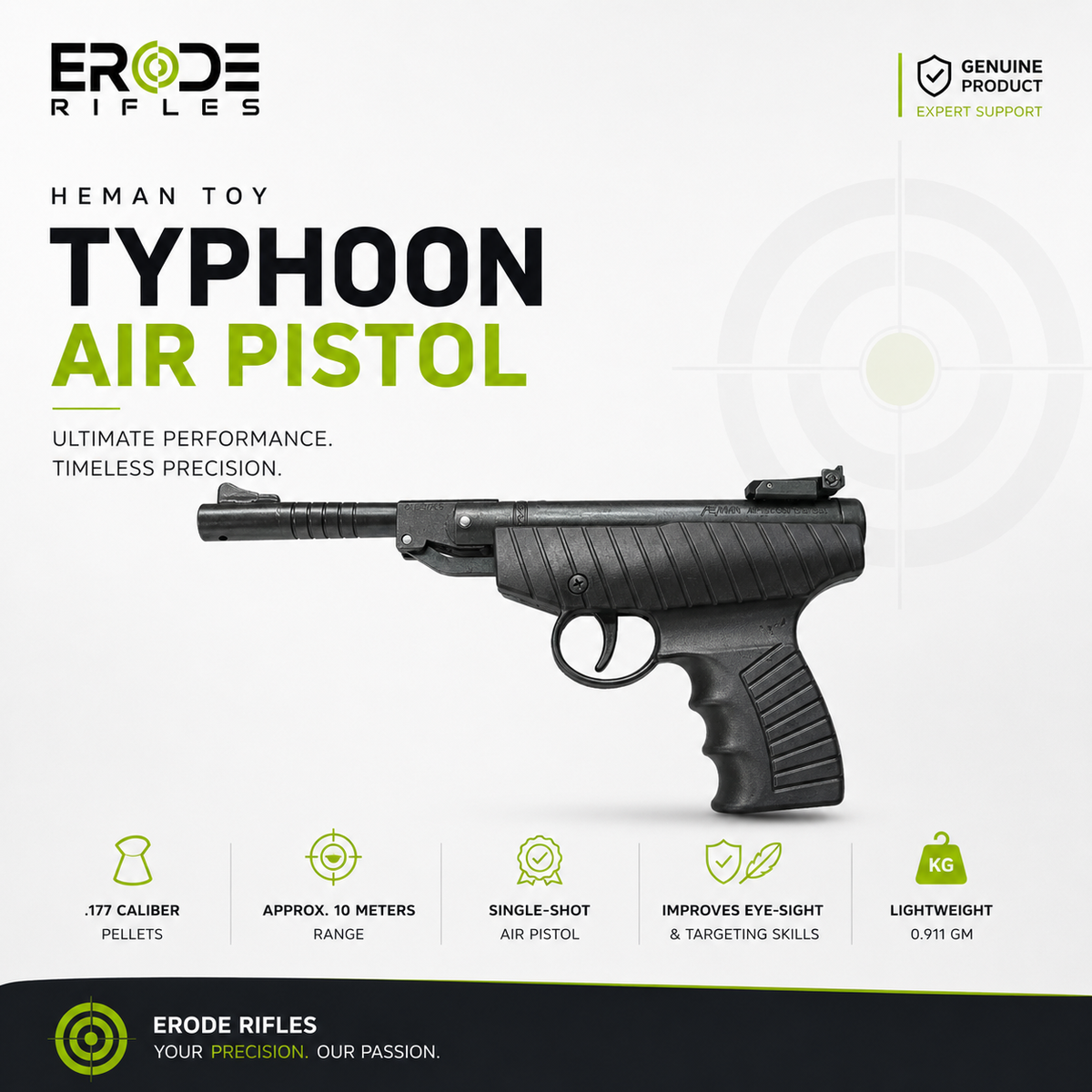 Heman Typhoon Single-Shot Air Pistol