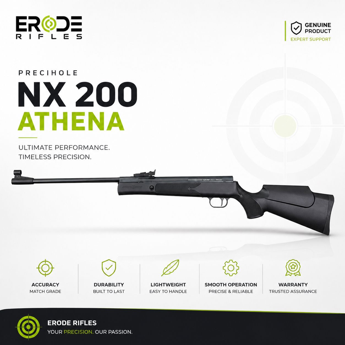 Precihole NX200 Athena Black Air Rifle