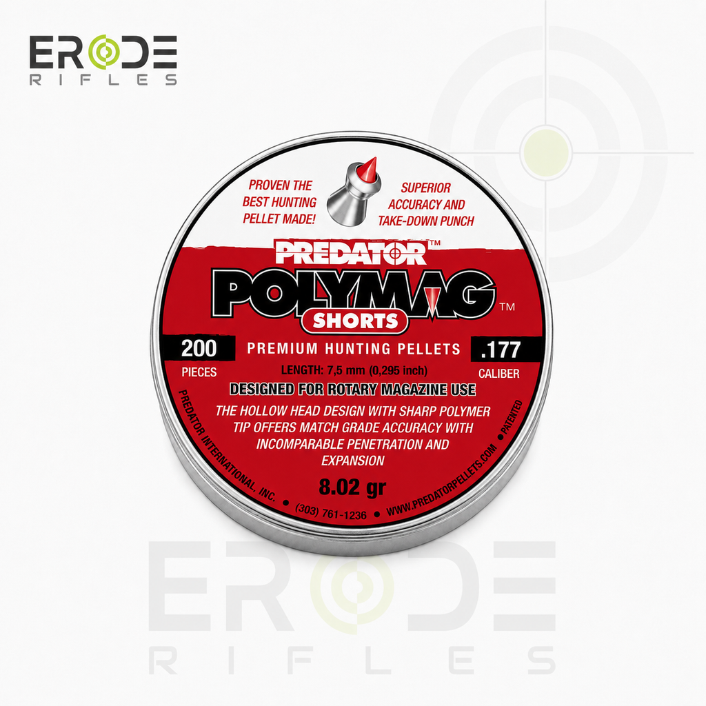 JSB Predator Polymag Shorts 8.02 Gr Airgun Pellets