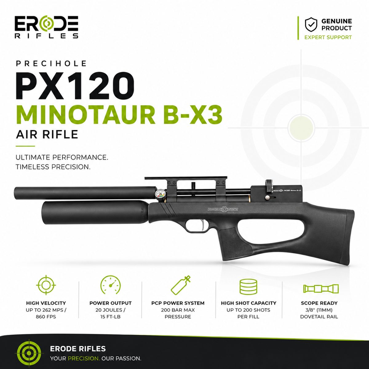 PX120 Minotaur BX3 PCP Air Rifle