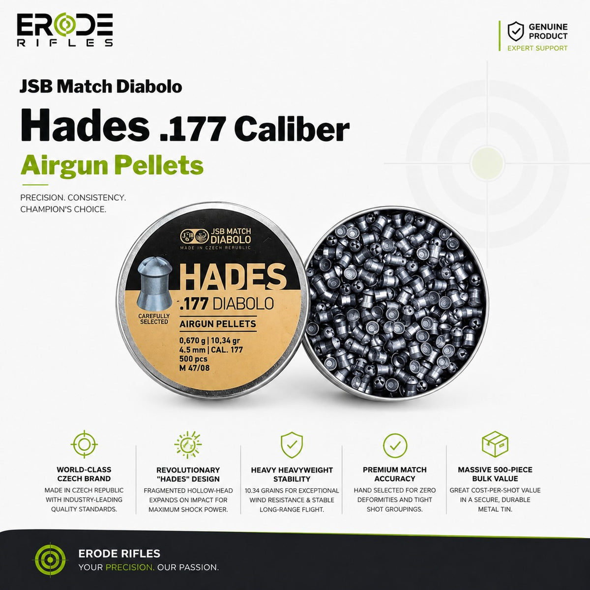 JSB Match Diabolo Hades 10.34 Gr Pellets