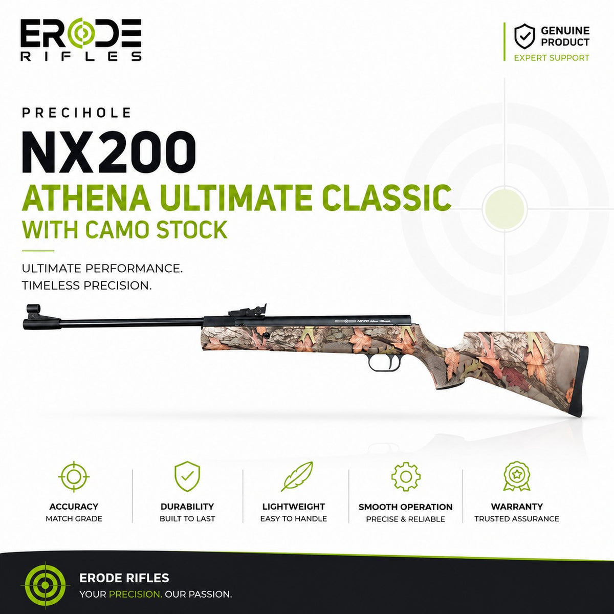 Precihole NX200 Athena Ultimate Classic With Camo Stock