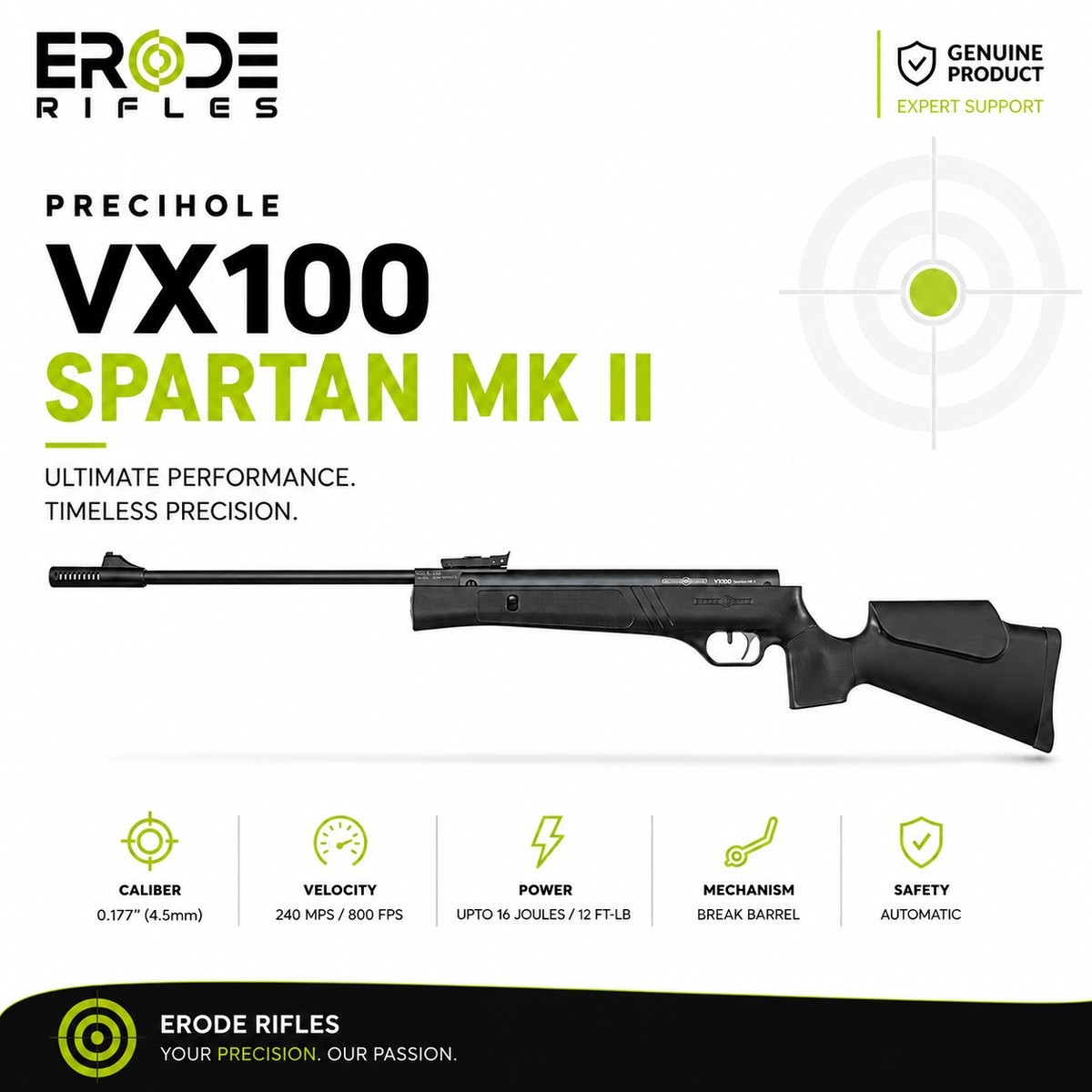 VX100 Air Rifle Spartan Mark 2