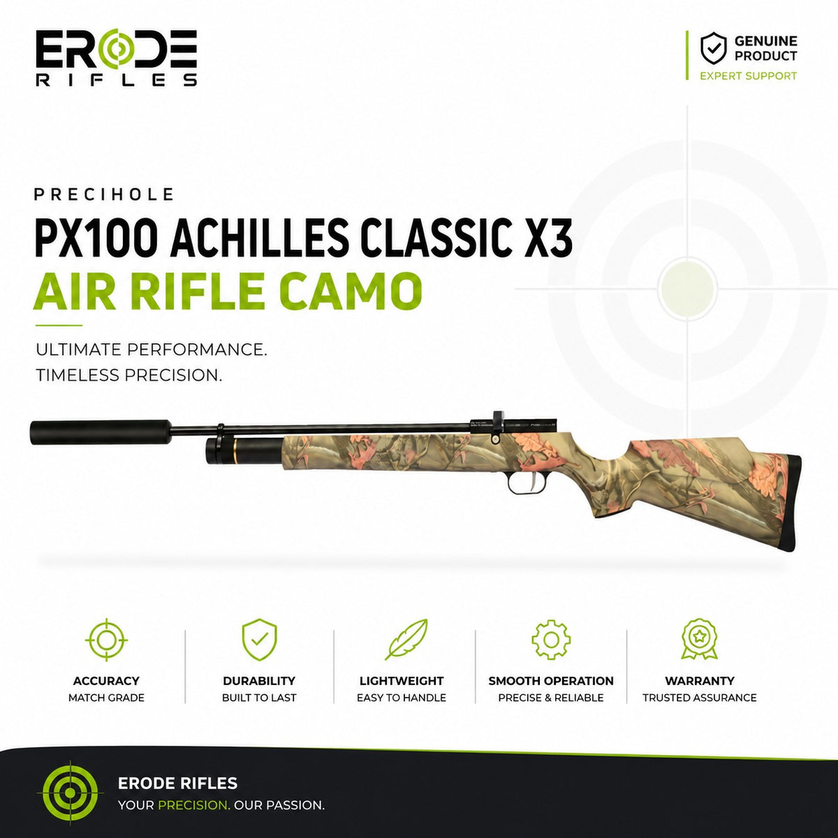 PX100 Achilles Classic X3 Air Rifle – Camo