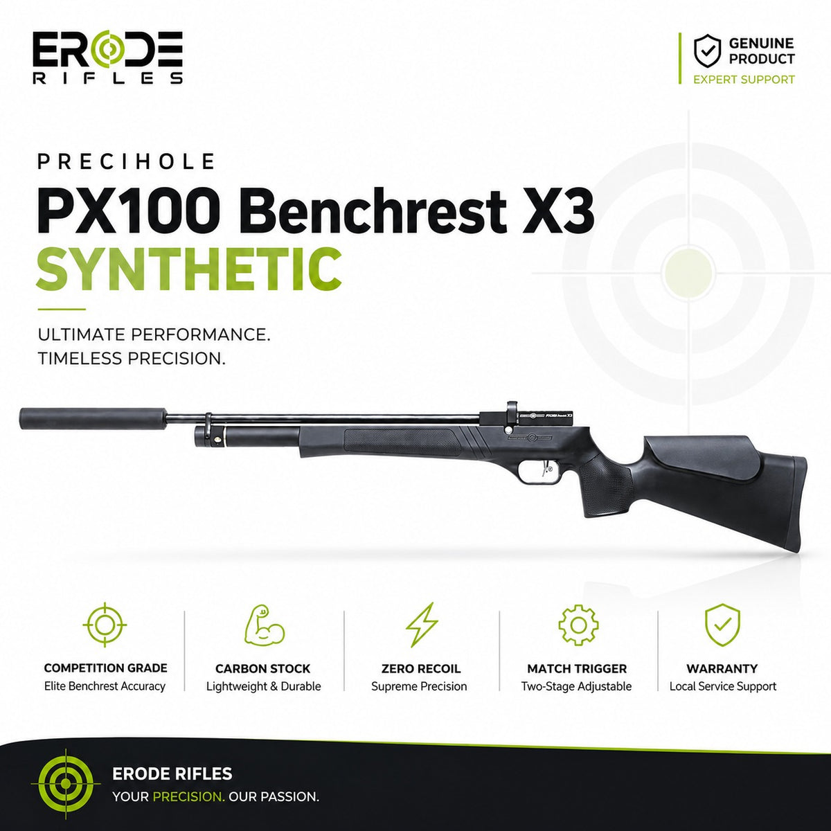PX100 Benchrest X3 PCP Air Rifle