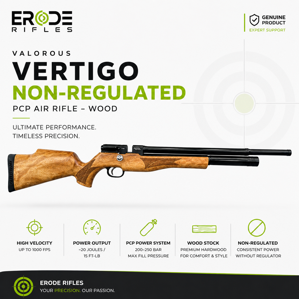 Valorous Vertigo Non-Regulated PCP Air Rifle – Wood