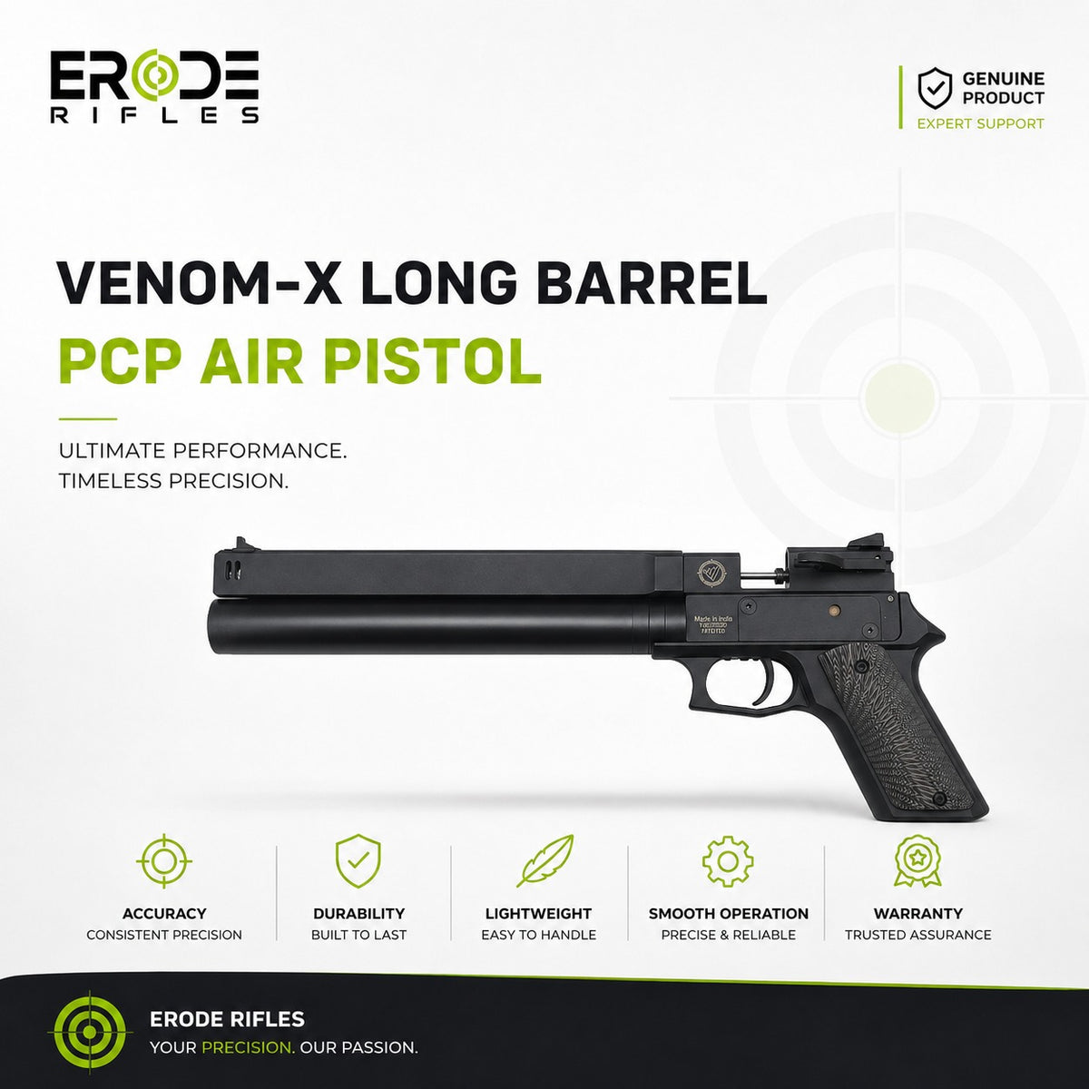 Venom-X Long Barrel PCP Air Pistol