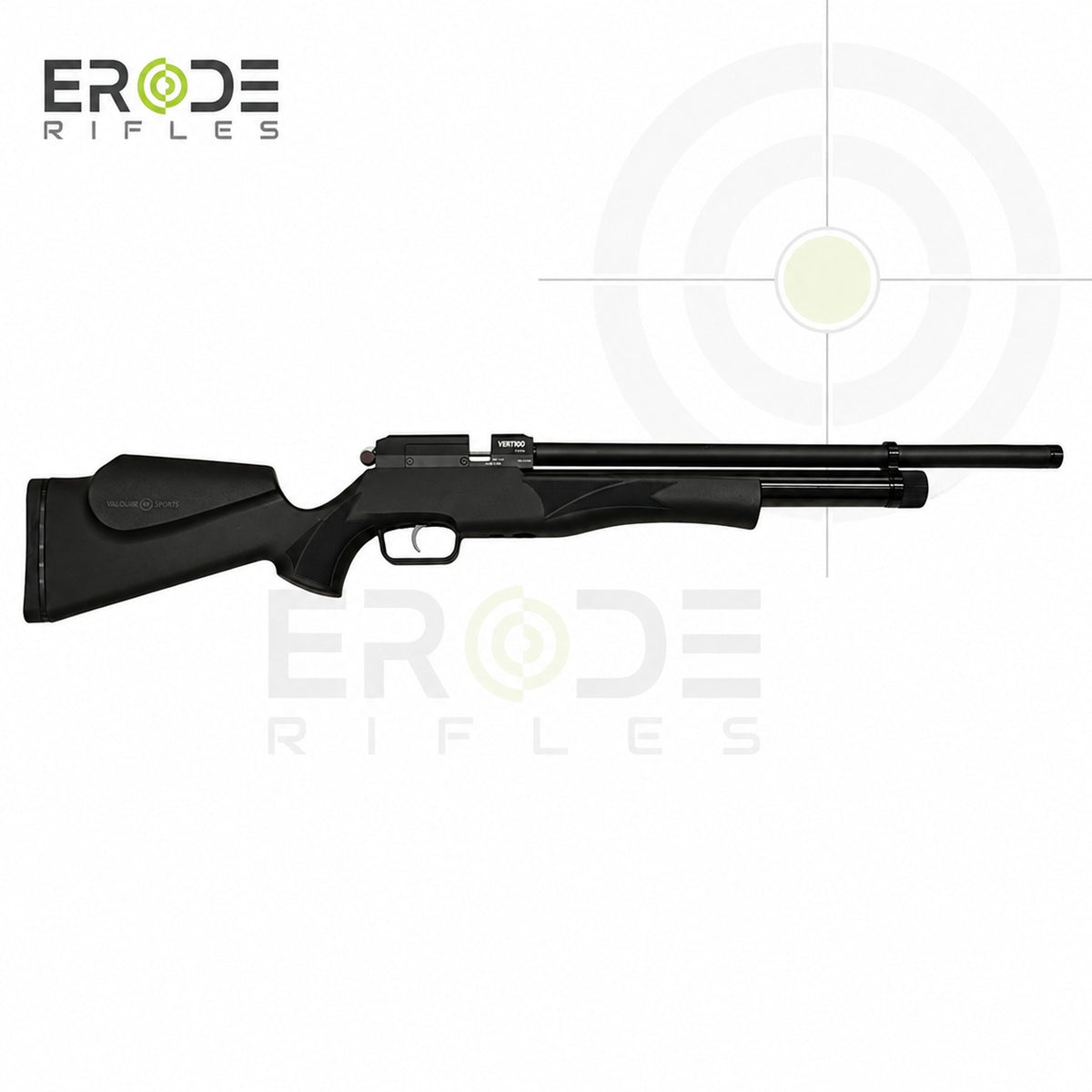 VALOROUS SPORTS VERTIGO Bolt Action 0.177 PCP Air Rifle – Non Regulated Synthetic Black